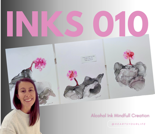 INKS 010 - Keep Creating! Alcohol ink Triptych