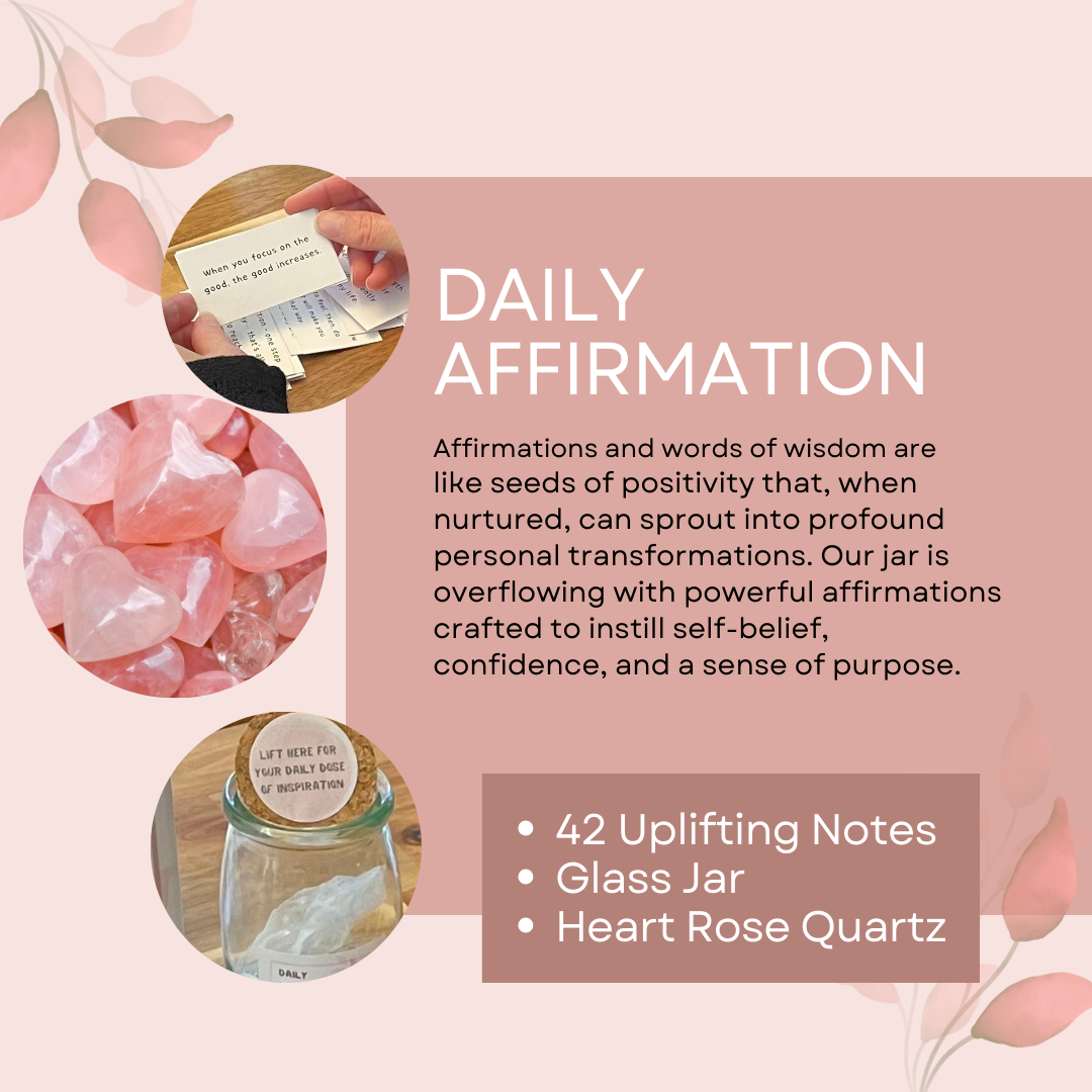 Hearts Whispers - Jar of Affirmations, Wisdoms and Inspiration