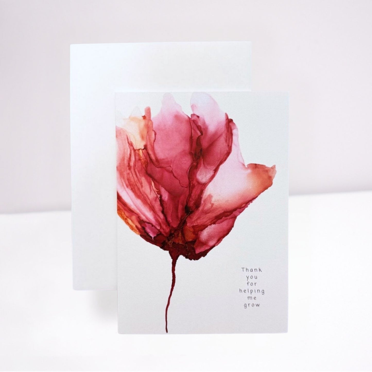 Red Flower - Thank You For Helping Me Grow
