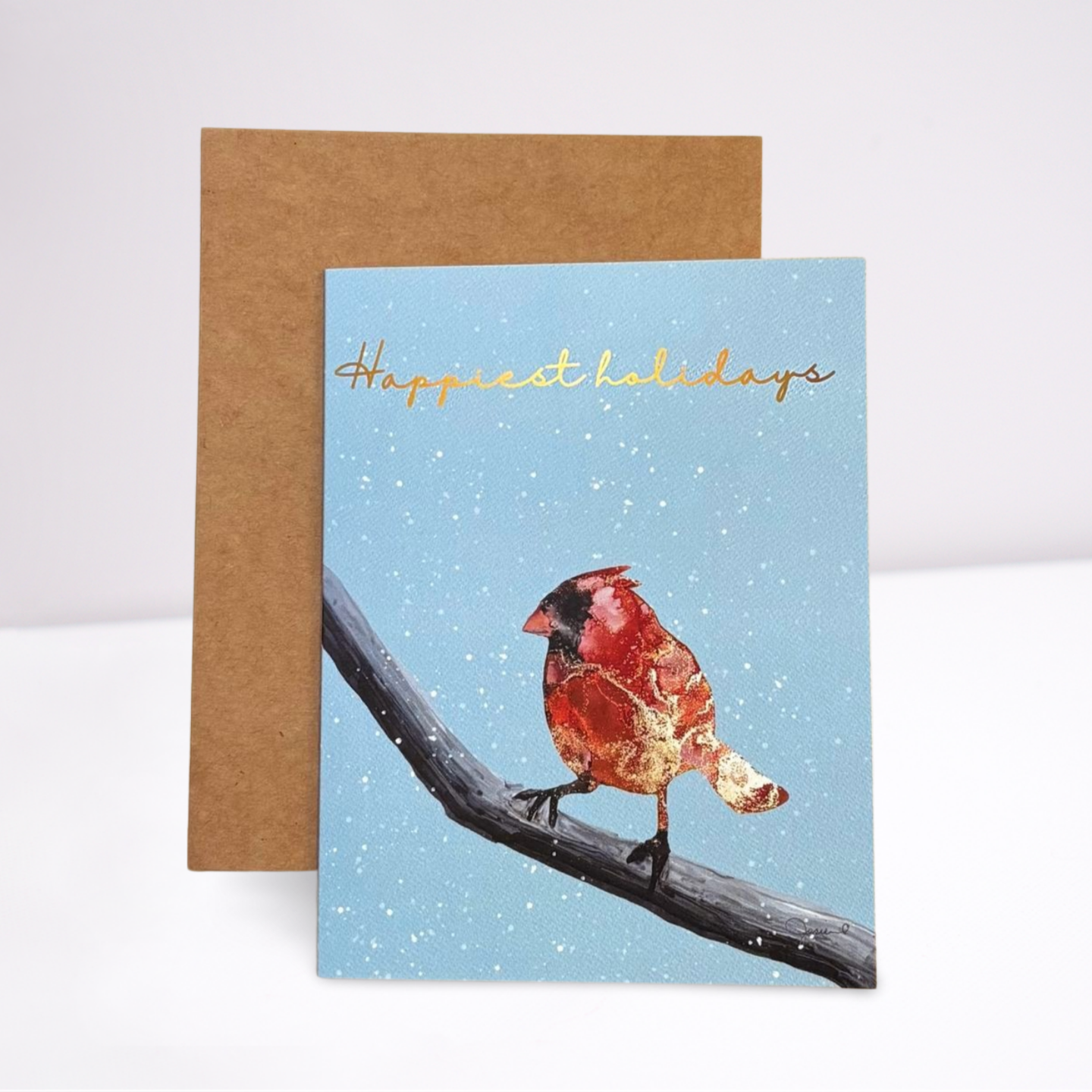 Red Cardinal - Happiest Holidays