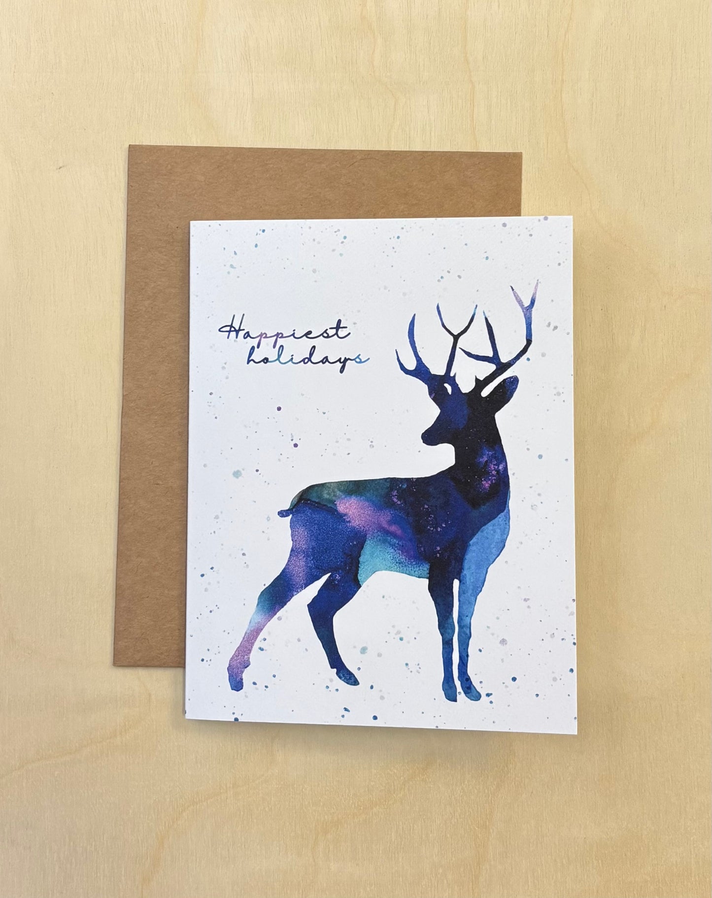 Holiday Woodland Animal - greeting card