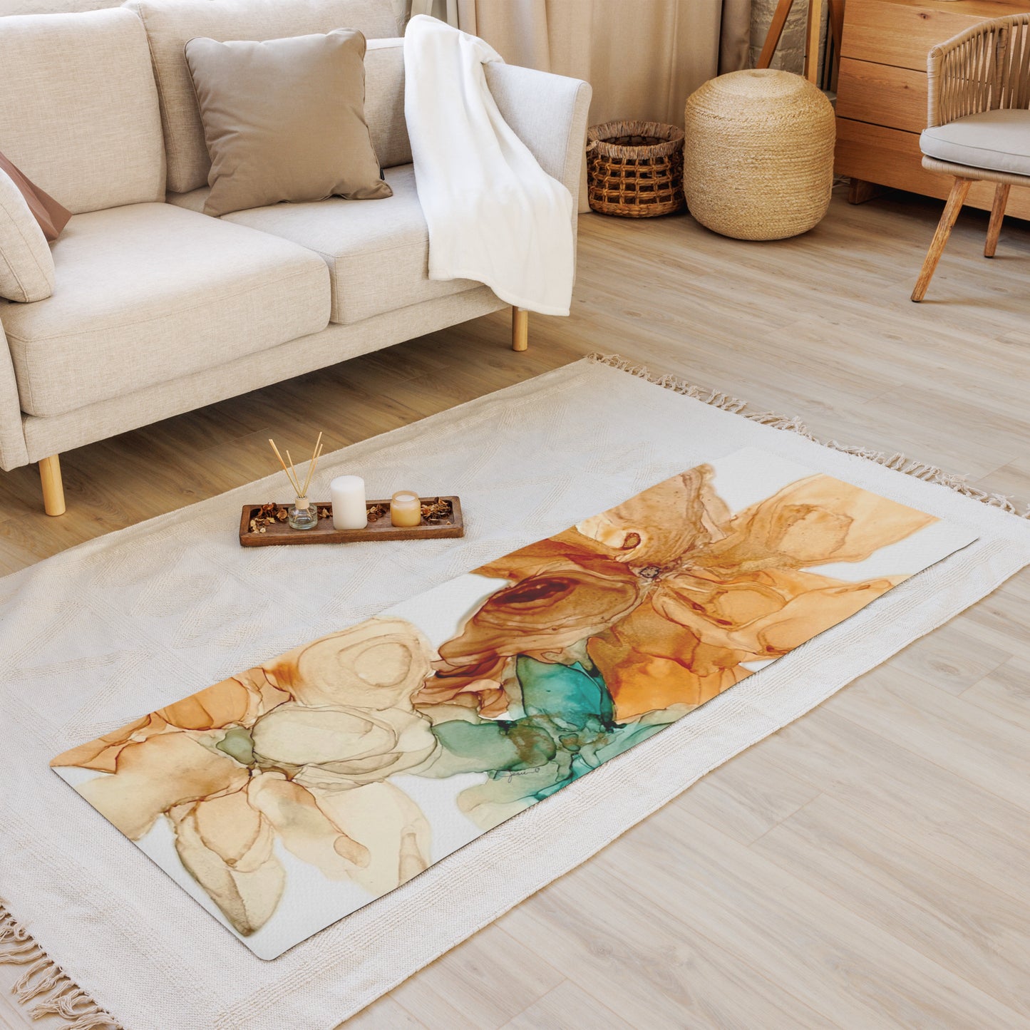 Orange Blossom - Super Soft Yoga mat