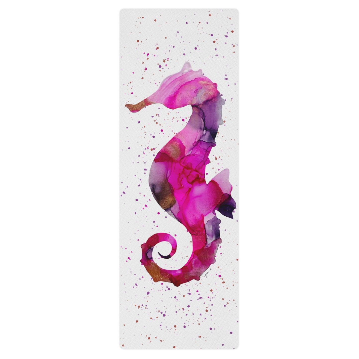 Pink Seahorse - Yoga mat