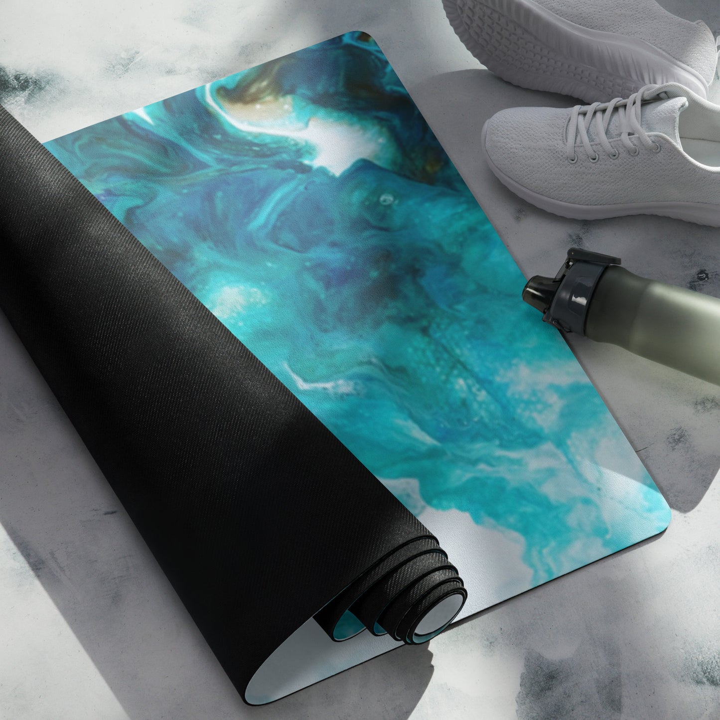 Ocean Waves Yoga Mat