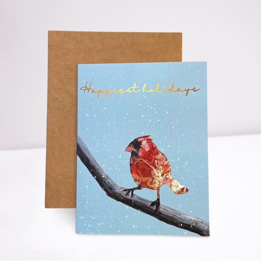 Red Cardinal - Happiest Holidays